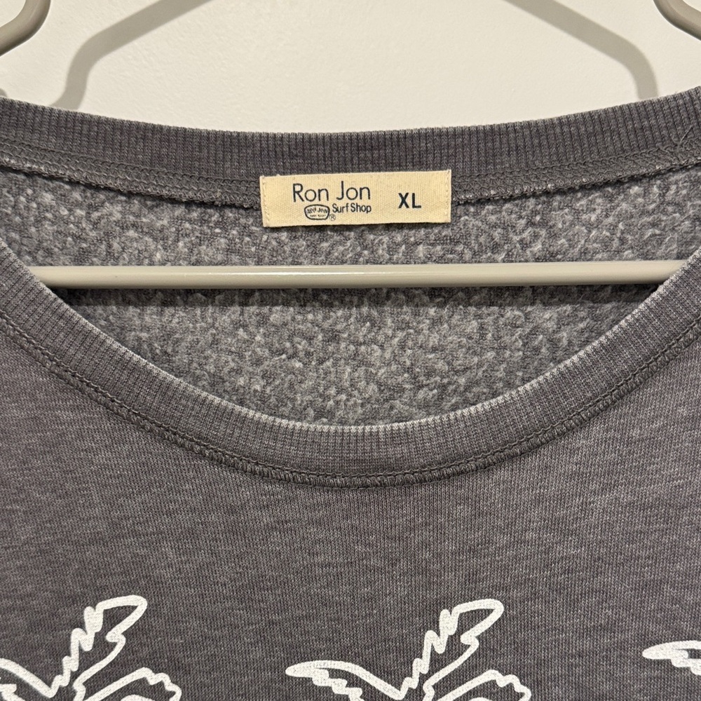 Ron Jon Charcoal Sweatshirt with Palm Design - Picture 2 of 3